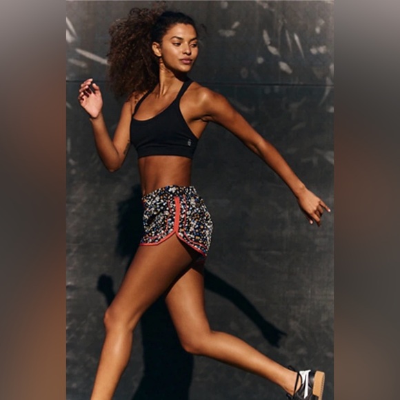 Free People Varsity Blues Printed Shorts - Picture 2 of 5